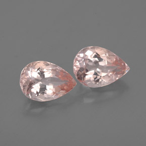 Morganite naturale rosa da  ct, taglio a pera, VS