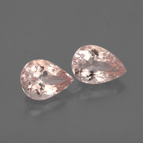 Morganite naturale rosa da  ct, taglio a pera, VS-SI