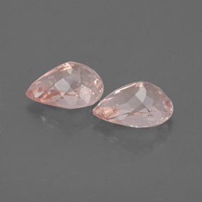 Morganite naturale rosa da  ct, taglio a pera, VS-SI