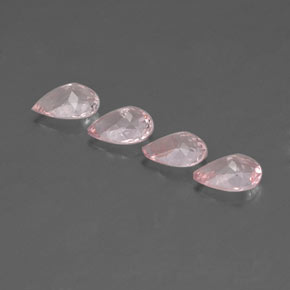 Morganite Rosa chiaro naturale da 2.39 ct, Forma a pera, VS