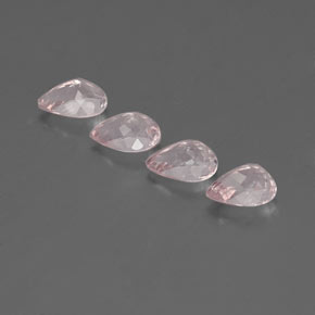 Morganite naturale rosa da  ct, taglio a pera, VVS-VS