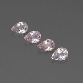 Morganite naturale rosa da  ct, taglio a pera, VVS-VS