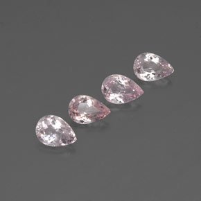 Morganite naturale rosa da  ct, taglio a pera, VVS-VS