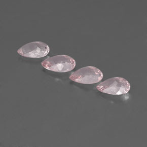 Morganite naturale rosa da  ct, taglio a pera, VVS-VS