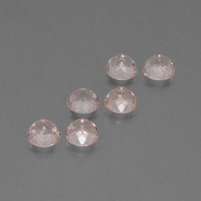 Morganite naturale rosa da  ct, taglio rotondo, VS