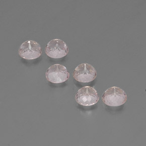 Morganite naturale rosa da  ct, taglio rotondo, VS