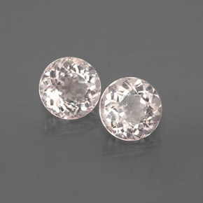 Gemme di Morganite Rosa chiaro naturale da  ct, Taglio rotondo, VS