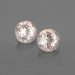 Morganite naturale rosa da  ct, taglio rotondo, VVS-VS