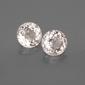 Morganite naturale rosa da  ct, taglio rotondo, VS