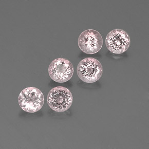Morganite naturale rosa da  ct, taglio rotondo, VVS-VS