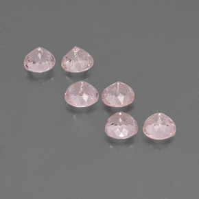 Morganite naturale rosa da  ct, taglio rotondo, VVS-VS