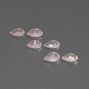 Morganite naturale rosa da  ct, taglio a pera, VVS-VS
