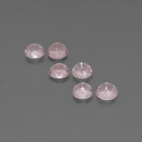 Morganite naturale rosa da  ct, taglio rotondo, VS
