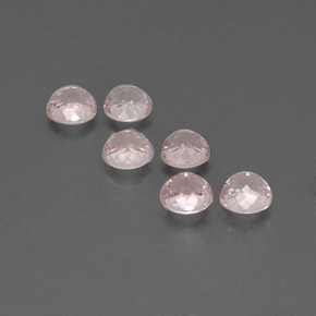 Morganite naturale rosa da  ct, taglio rotondo, VVS-VS