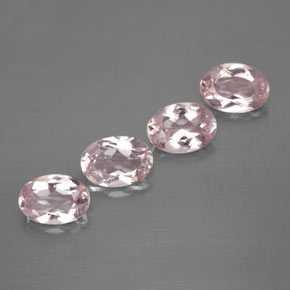 Morganite naturale rosa da  ct, taglio ovale, VVS