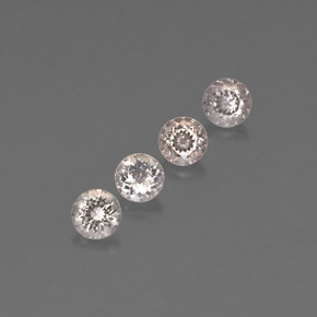 Gemme di Morganite Rosa chiaro naturale da  ct, Taglio rotondo, VVS-VS