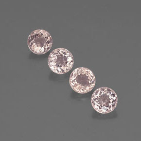 Morganite naturale rosa da  ct, taglio rotondo, VS