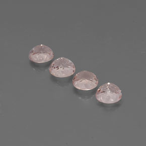 Morganite naturale rosa da  ct, taglio rotondo, VS