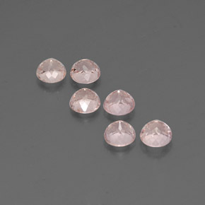 Morganite naturale rosa da  ct, taglio rotondo, VVS-VS