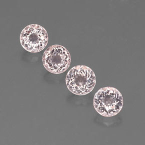 Morganite naturale rosa da  ct, taglio rotondo, VVS-VS
