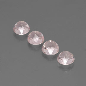 Morganite naturale rosa da  ct, taglio rotondo, VVS-VS