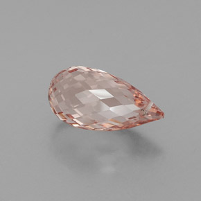 Morganite Rosa salmone naturale da 6.86 ct, Taglio briolette, SI