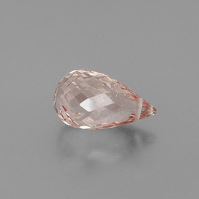 Morganite naturale rosa da 5,55 ct, briolette, SI