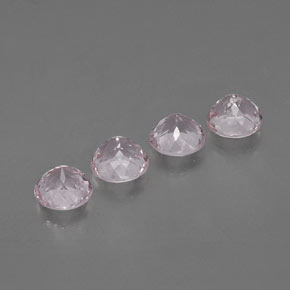 Morganite naturale rosa da  ct, taglio rotondo, VVS-VS