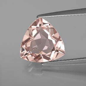 Morganite naturale rosa da 2,94 ct, trillion, VS
