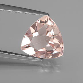 Morganite naturale rosa da 2,94 ct, trillion, VS