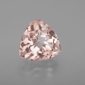 Morganite naturale rosa da 4,65 ct, trillion, VVS-VS