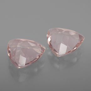 Morganite naturale rosa da  ct, trillion, VVS-VS
