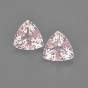 Morganite naturale rosa da  ct, trillion, VVS