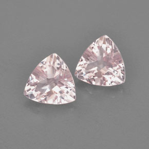 Morganite naturale rosa da  ct, trillion, VVS