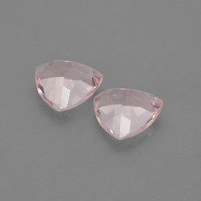 Morganite naturale rosa da  ct, trillion, VVS