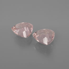 Morganite naturale rosa da  ct, trillion, VVS-VS