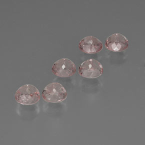 Morganite naturale rosa da  ct, taglio rotondo, VS