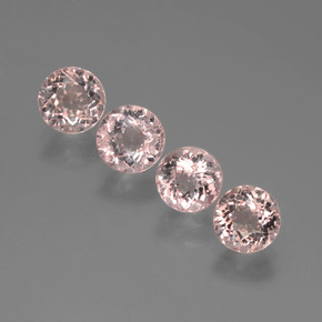 Morganite naturale rosa da  ct, taglio rotondo, VS