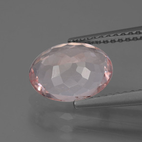 Morganite naturale rosa da 1,58 ct, taglio ovale, VS