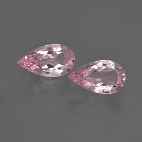 Gemme di Morganite Rosa chiaro naturale da  ct, Forma a pera, VS