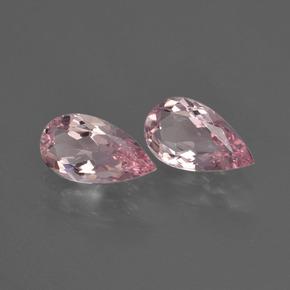 Gemme di Morganite Rosa chiaro naturale da  ct, Forma a pera, VS
