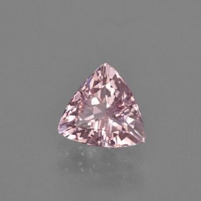 Morganite Rosa chiaro naturale da 1.21 ct, Taglio trillion, VVS-VS