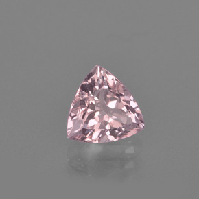 Morganite Rosa chiaro naturale da 1.08 ct, Taglio trillion, VS