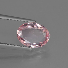 Morganite naturale rosa da 1,19 ct, taglio ovale, VS-SI