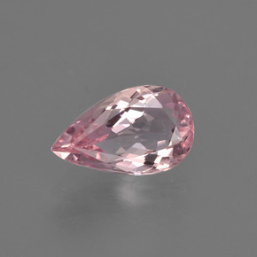 Morganite naturale rosa da 1,31 ct, taglio a pera, VS