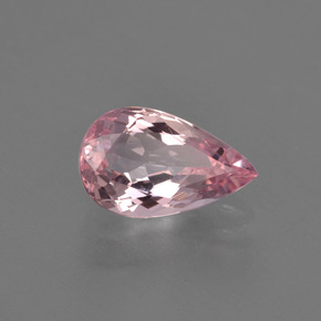 Morganite naturale rosa da 1,31 ct, taglio a pera, VS