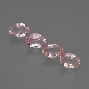 Gemme di Morganite Rosa chiaro naturale da  ct, Taglio ovale, VVS-VS