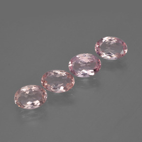 Gemme di Morganite Rosa chiaro naturale da  ct, Taglio ovale, VVS-VS