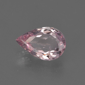Morganite naturale rosa da 1,15 ct, taglio a pera, VS