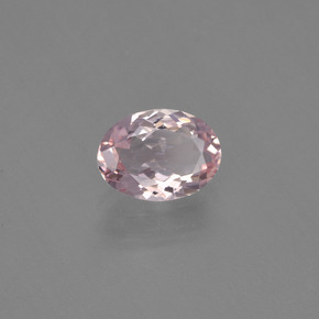 Morganite naturale rosa da 0,84 ct, taglio ovale, VVS-VS